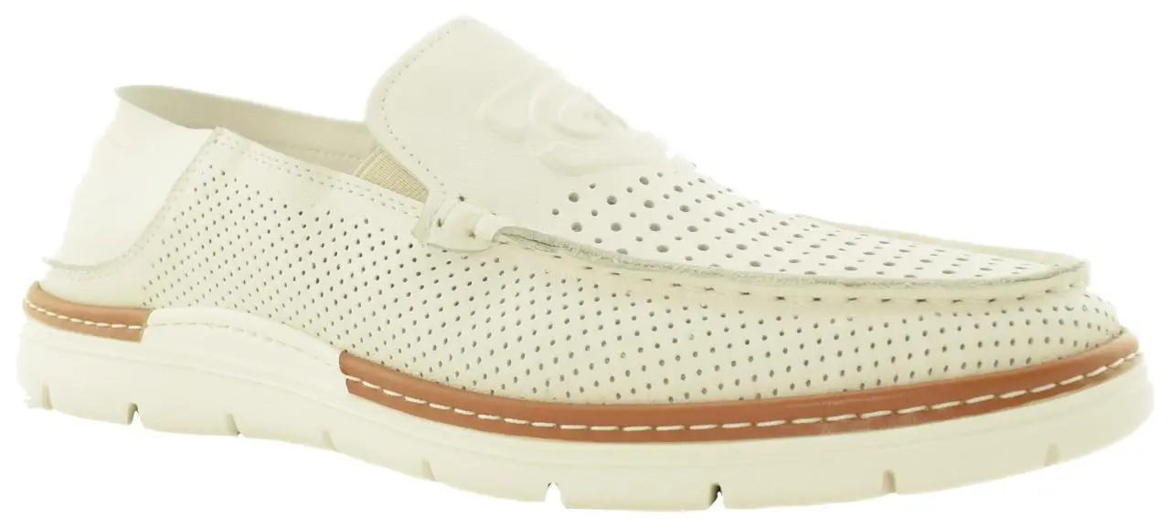 Купить CG187_P1415-08B_WHITE  El Tempo Мокасины мужские за 2 790 руб. в интернет-магазине Дом Обуви