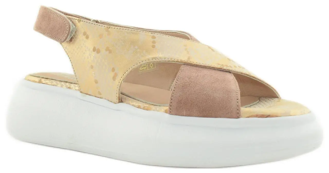 Купить 284-20036-POWDER SNAKE COMB SM SandM Босоножки женские  за 2 900 руб. в интернет-магазине Дом Обуви