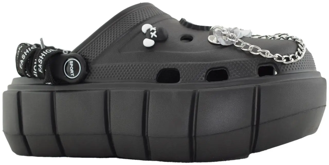 Купить 9800-231 black GLAMFOREVER Кроксы женские за 2 530 руб. в интернет-магазине Дом Обуви