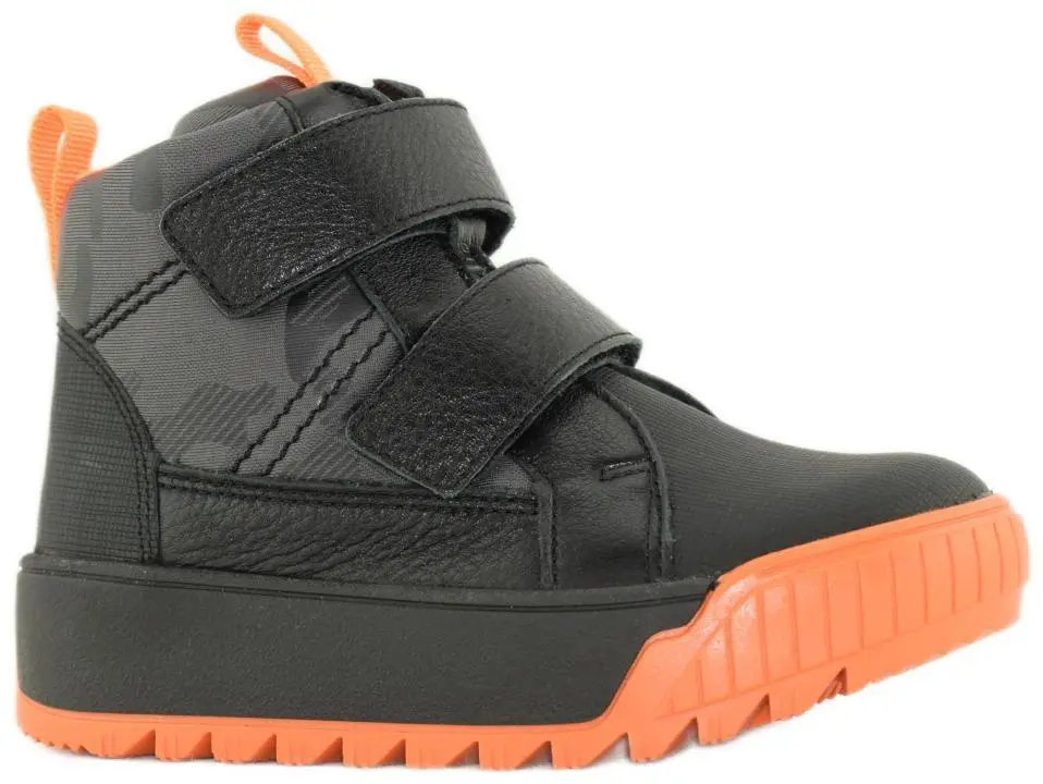 Купить 21СМФ 35158 SHAGOVITA Ботинки детские (черн.+оранж.) за 2 990 руб. в интернет-магазине Дом Обуви