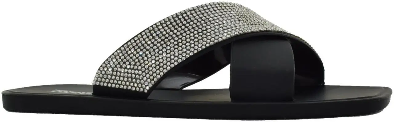 Купить 1099-251 black GlamForever Сланцы женские за 1 490 руб. в интернет-магазине Дом Обуви