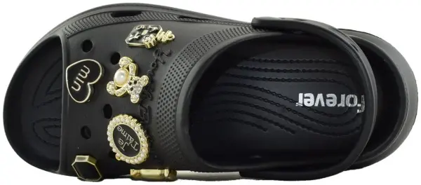 Купить 3006-241 black GLAMFOREVER Кроксы женские за 2 340 руб. в интернет-магазине Дом Обуви