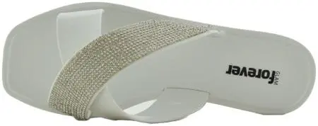 Купить 1099-251 White GlamForever Сланцы женские за 1 490 руб. в интернет-магазине Дом Обуви