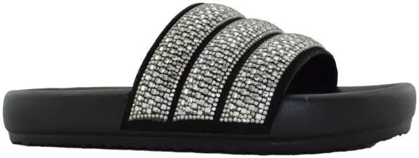 Купить 1097-251 black GlamForever Сланцы женские за 1 830 руб. в интернет-магазине Дом Обуви