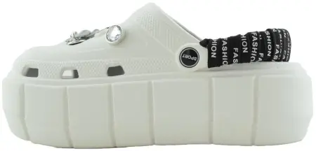 Купить 9800-231 white GLAMFOREVER Кроксы женские за 2 530 руб. в интернет-магазине Дом Обуви