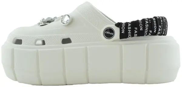 Купить 9800-231 white GLAMFOREVER Кроксы женские за 2 530 руб. в интернет-магазине Дом Обуви