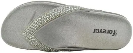 Купить 2058-251 silver GlamForever Сланцы женские за 1 700 руб. в интернет-магазине Дом Обуви