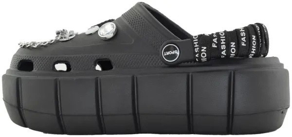 Купить 9800-231 black GLAMFOREVER Кроксы женские за 2 530 руб. в интернет-магазине Дом Обуви