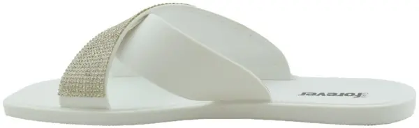 Купить 1099-251 White GlamForever Сланцы женские за 1 490 руб. в интернет-магазине Дом Обуви