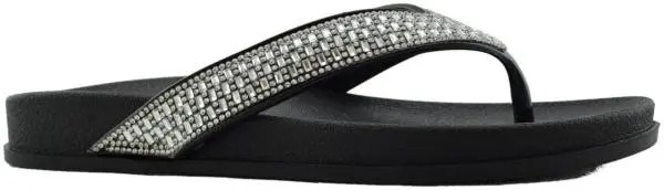 Купить 2058-251 black GlamForever Сланцы женские за 1 700 руб. в интернет-магазине Дом Обуви