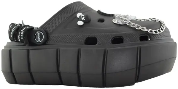 Купить 9800-231 black GLAMFOREVER Кроксы женские за 2 530 руб. в интернет-магазине Дом Обуви