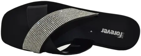 Купить 1099-251 black GlamForever Сланцы женские за 1 490 руб. в интернет-магазине Дом Обуви