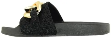 Купить 3510-221 black GlamForever Шлепанцы женские за 1 500 руб. в интернет-магазине Дом Обуви