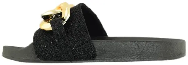 Купить 3510-221 black GlamForever Шлепанцы женские за 1 500 руб. в интернет-магазине Дом Обуви