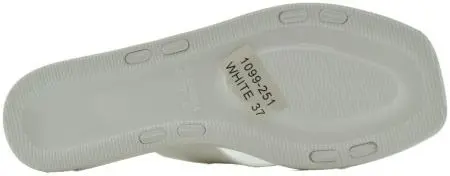 Купить 1099-251 White GlamForever Сланцы женские за 1 490 руб. в интернет-магазине Дом Обуви