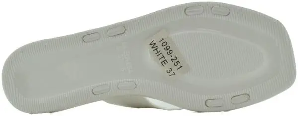 Купить 1099-251 White GlamForever Сланцы женские за 1 490 руб. в интернет-магазине Дом Обуви