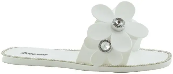 Купить 1040-251 White GlamForever Сланцы женские за 1 790 руб. в интернет-магазине Дом Обуви