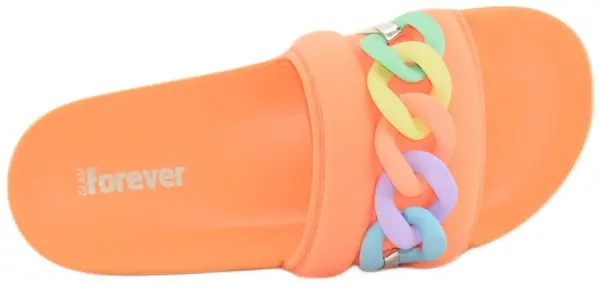 Купить 3054-221 orange GlamForever Шлепанцы женские за 1 510 руб. в интернет-магазине Дом Обуви