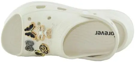 Купить 3005-241 white GLAMFOREVER Кроксы женские за 2 340 руб. в интернет-магазине Дом Обуви