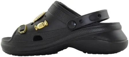 Купить 3006-241 black GLAMFOREVER Кроксы женские за 2 340 руб. в интернет-магазине Дом Обуви