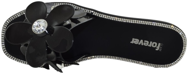 Купить 1040-251 black GlamForever Сланцы женские за 1 790 руб. в интернет-магазине Дом Обуви