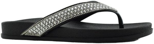 Купить 2058-251 black GlamForever Сланцы женские за 1 700 руб. в интернет-магазине Дом Обуви