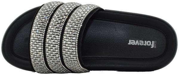 Купить 1097-251 black GlamForever Сланцы женские за 1 830 руб. в интернет-магазине Дом Обуви
