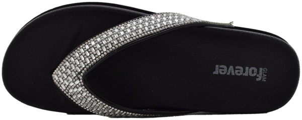 Купить 2058-251 black GlamForever Сланцы женские за 1 700 руб. в интернет-магазине Дом Обуви